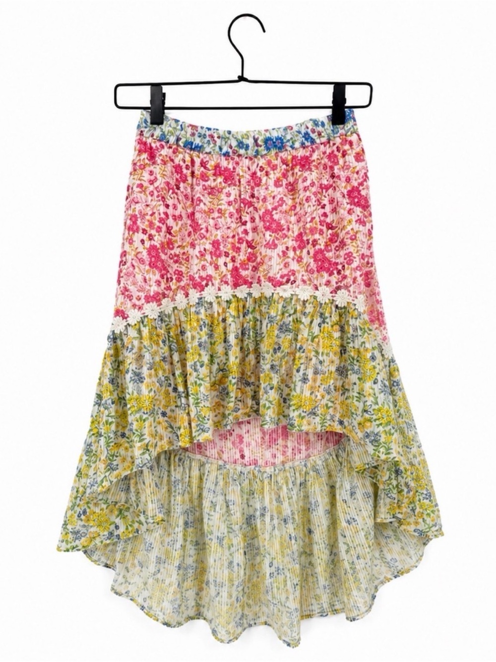Loveshackfancy high low girls size 10 Floral Skirt - bnwot